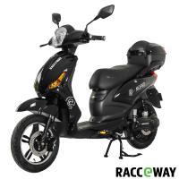 Elektrosktr RACCEWAY E-MOPED, ern-leskl s bateri 12Ah