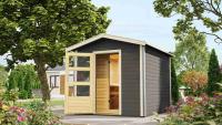 finsk sauna KARIBU BOSS 1 (35245) s pedsn terragrau