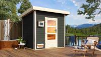 finsk sauna KARIBU NORGE (27213) terragrau