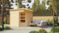 finsk sauna KARIBU PELLE (40175) natur