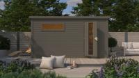 finsk sauna KARIBU HYTTI 6 (124) terragrau