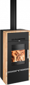 HAAS+SOHN FARUM krbov kamna s vmnkem - ern, woodstone