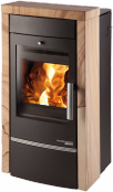 HAAS+SOHN VISBY II krbov kamna s vmnkem - ern, woodstone