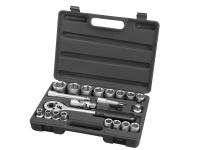 hlavice nstrn, sada 21ks, CrV, 1/2"