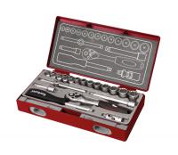 hlavice nstrn MULTI-LOCK, sada 19ks, 1/4
