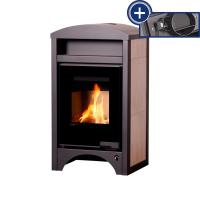 Krbov kamna AQUAFLAM VARIO  BARMA 11/7kW dlaba Blen Dub, elektronick regulace