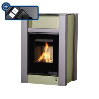 Krbov kamna AQUAFLAM VARIO  LEND 11/5kW olivov, elektronick regulace