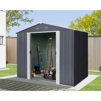 Riwall PRO RMSA 6x8 Anthracite - zahradn domek kovov 2,4 x 1,7 m se sedlovou stechou Antracit