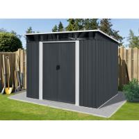 Riwall PRO RMSP 9x8 Anthracite LUX - zahradn domek kovov 2,4 x 2,8 m s pultovou stechou antracit