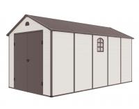 Zahradn domek G21 Boston 1104 - 241 x 456 cm, plastov, bov