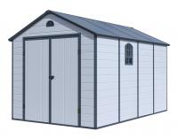 Zahradn domek G21 Boston 882 - 241 x 366 cm, plastov, svtle ed